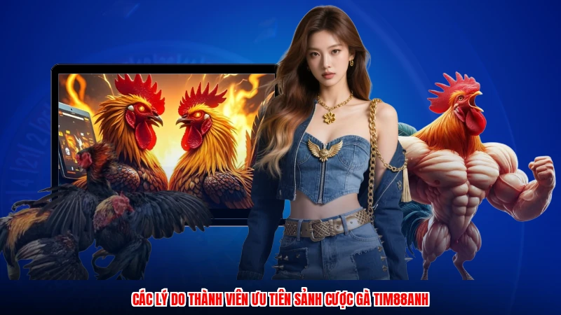 Các lý do thành viên ưu tiên sảnh cược gà TIM88anh
