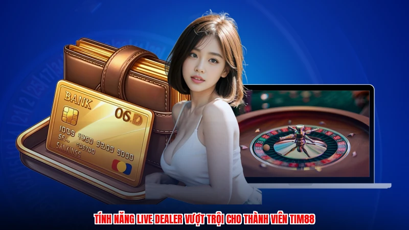 Tính năng live dealer vượt trội cho thành viên TIM88